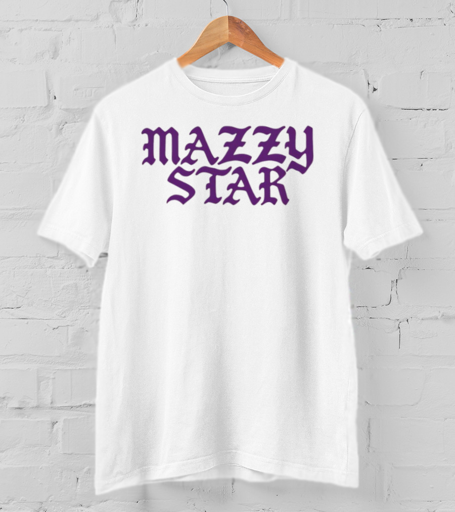 Mazzy Star You Go In Shadow Purple Gothic Font T-Shirt