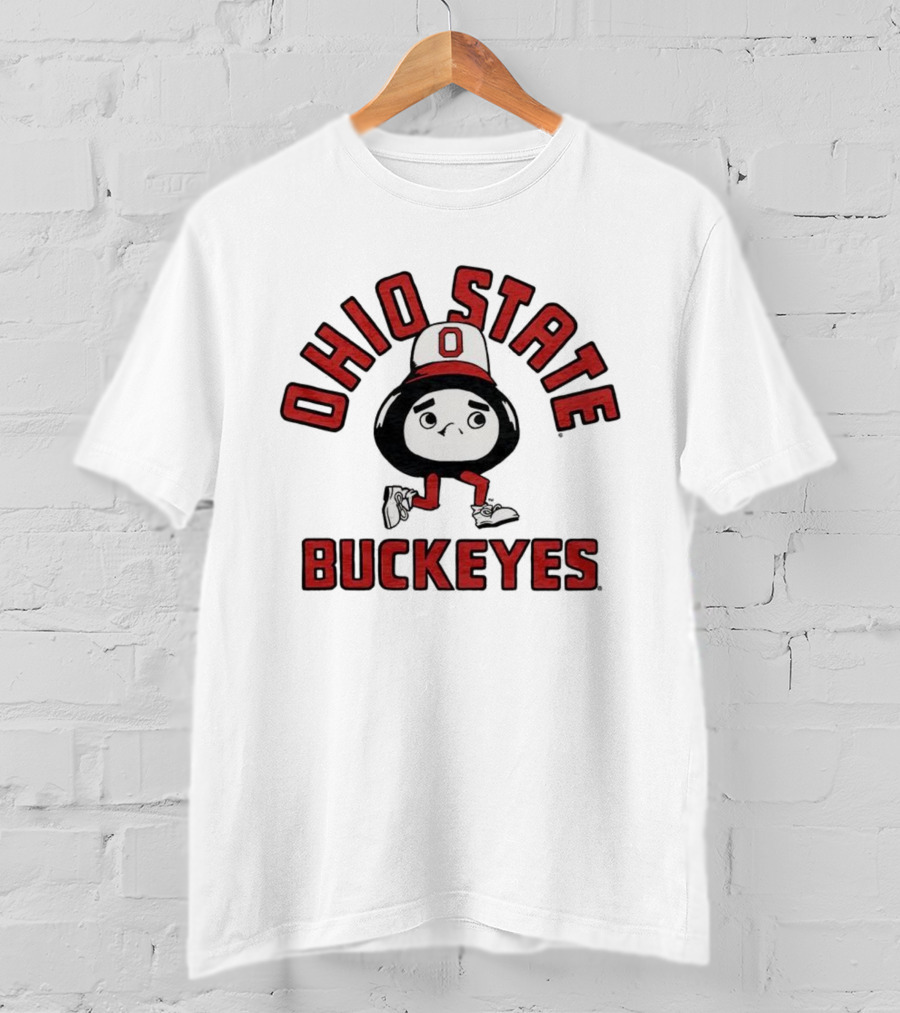 Ohio State Buckeyes Brutus Mascot Retro Style T-Shirt