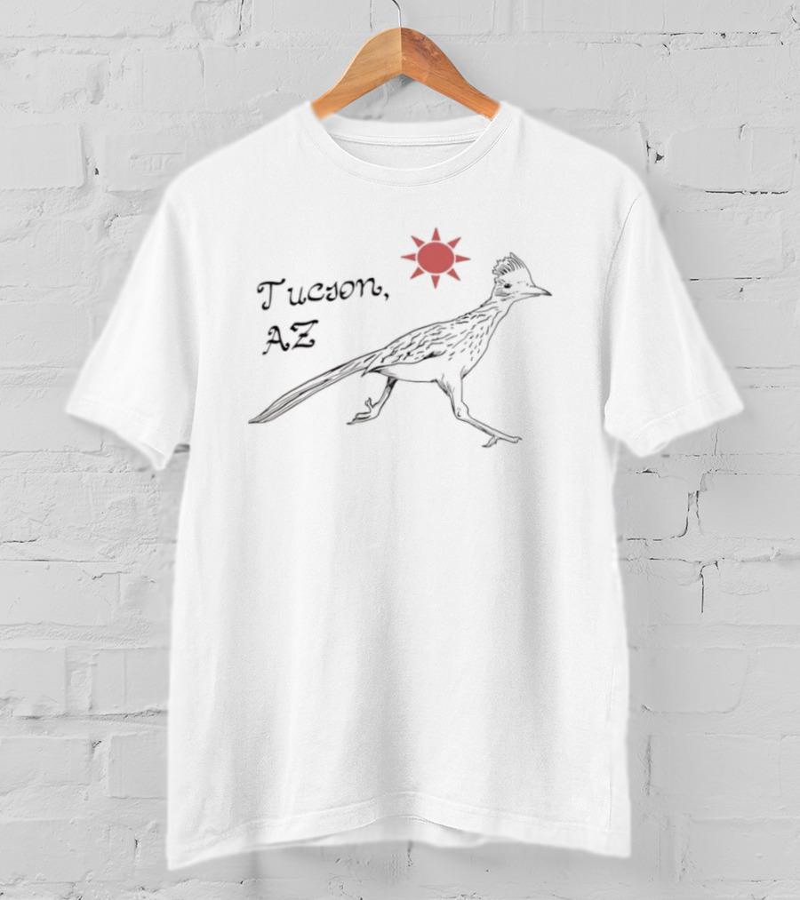 Tucson AZ Roadrunner Red Sun State Bird United States Mexico T-Shirt