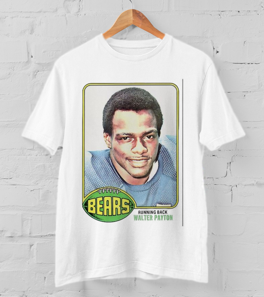 Walter Payton Bears NFL Trading Card Football Image T-Shirt
