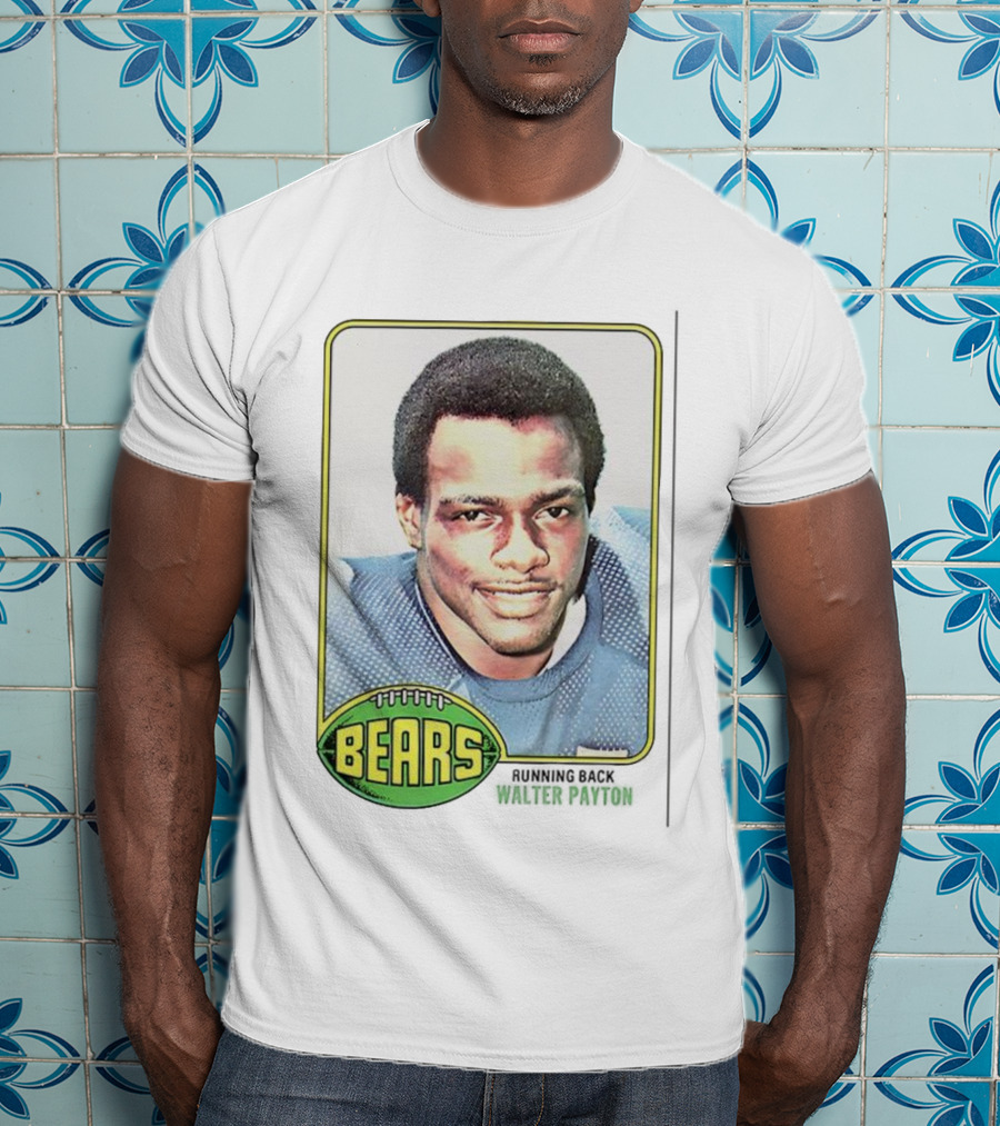 Walter Payton Bears NFL Trading Card Football Image T-Shirt