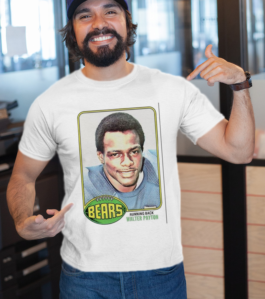 Walter Payton Bears NFL Trading Card Football Image T-Shirt