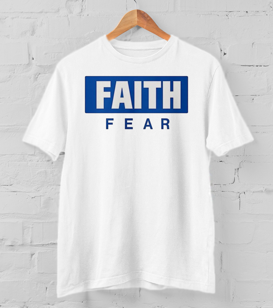 FAITH Over Fear Bold Block Lettering T-Shirt