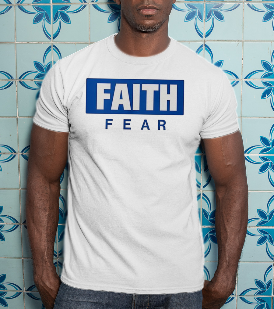 FAITH Over Fear Bold Block Lettering T-Shirt