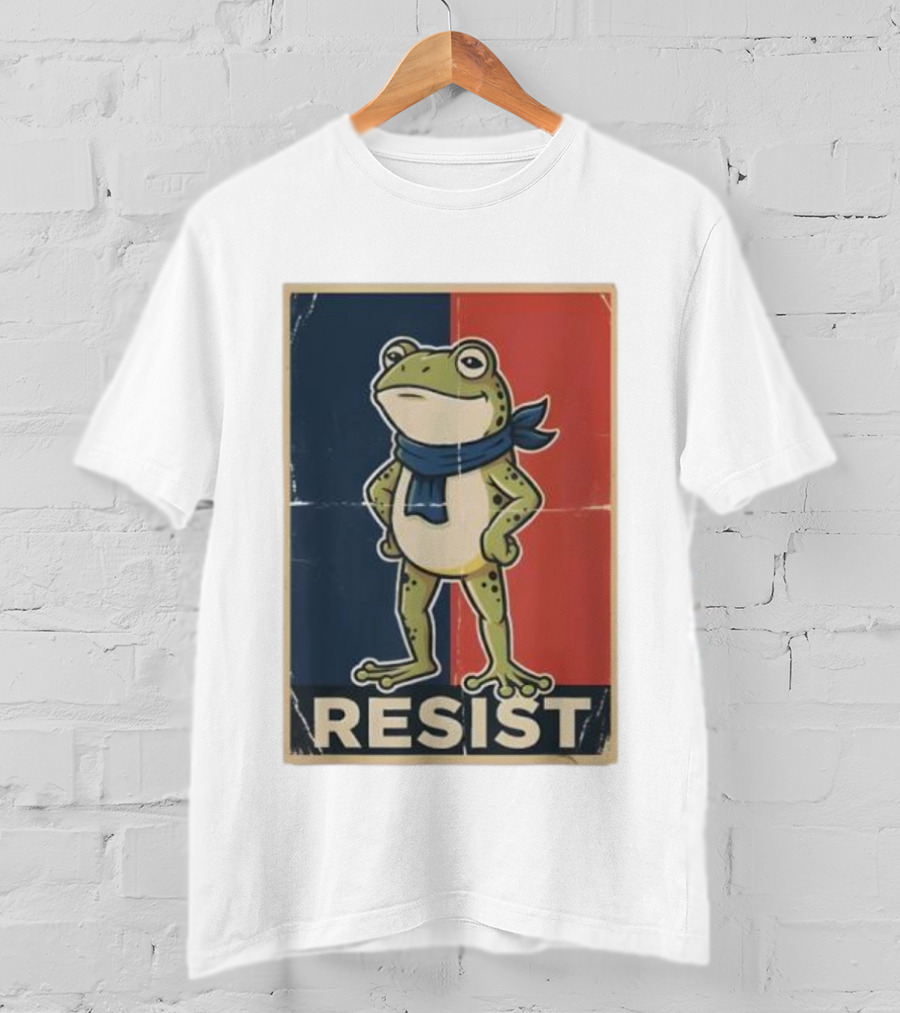 Resist Frog Stand No Kings Day T-Shirt