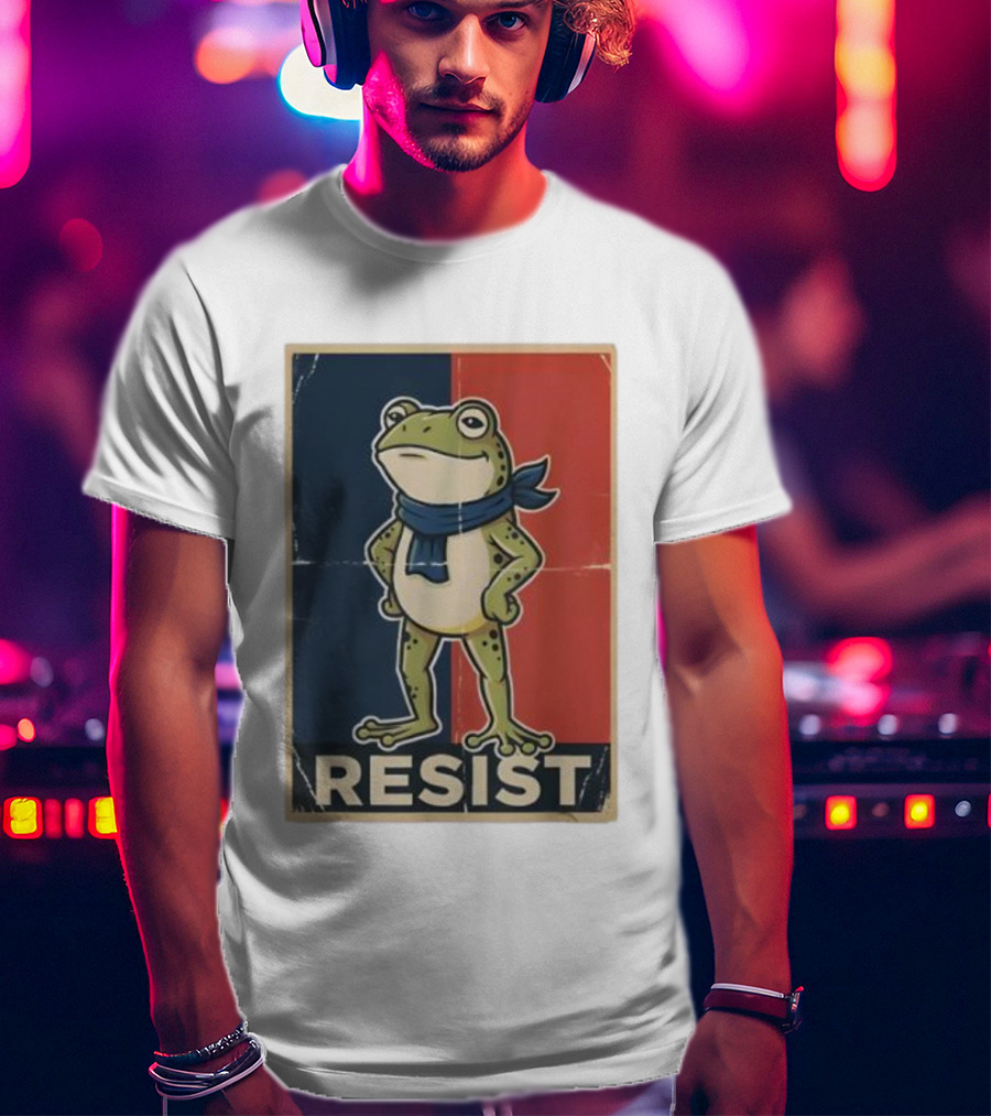 Resist Frog Stand No Kings Day T-Shirt