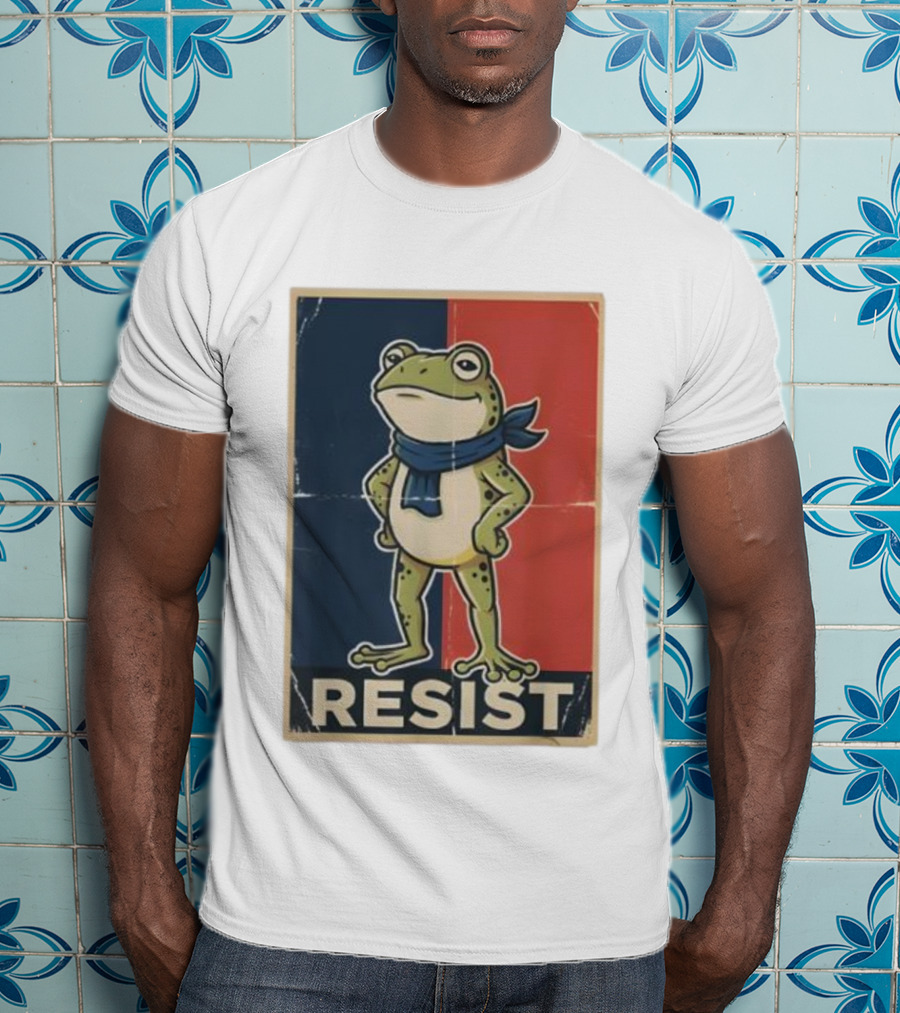 Resist Frog Stand No Kings Day T-Shirt