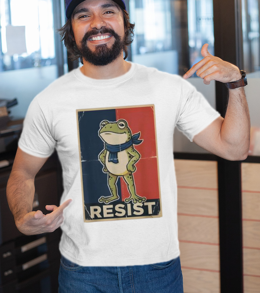 Resist Frog Stand No Kings Day T-Shirt