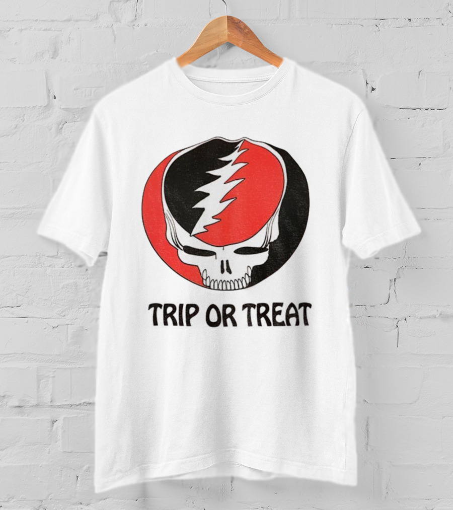 Grateful Dead Skull Trip Or Treat Halloween T-Shirt