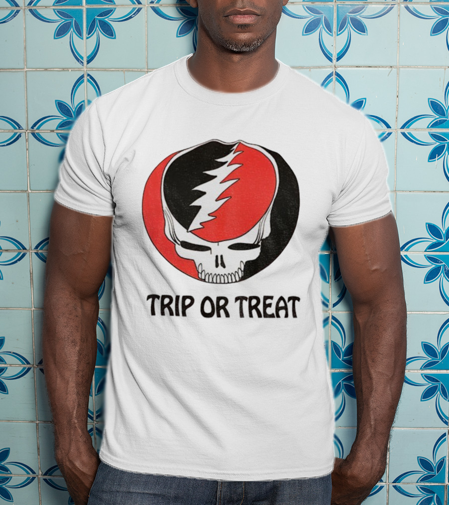Grateful Dead Skull Trip Or Treat Halloween T-Shirt