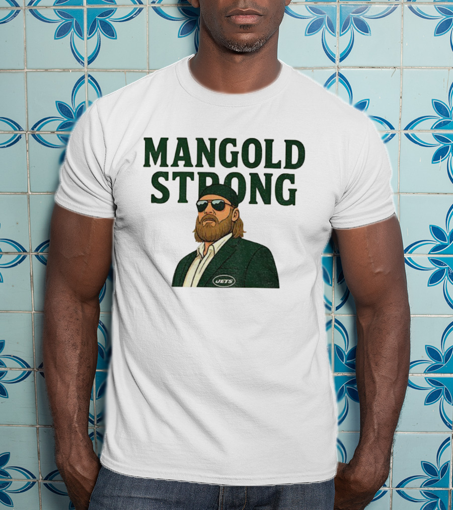 Mangold Strong New York Jets Nick Mangold Tribute T-Shirt