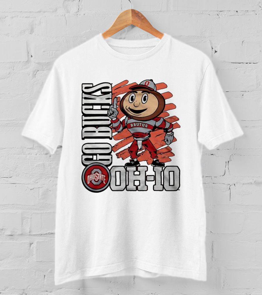 Ohio State Buckeyes Brutus Mascot Go Bucks OH-IO T-Shirt