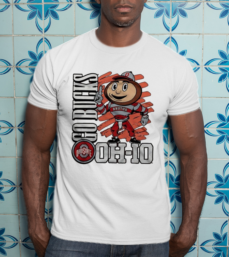 Ohio State Buckeyes Brutus Mascot Go Bucks OH-IO T-Shirt