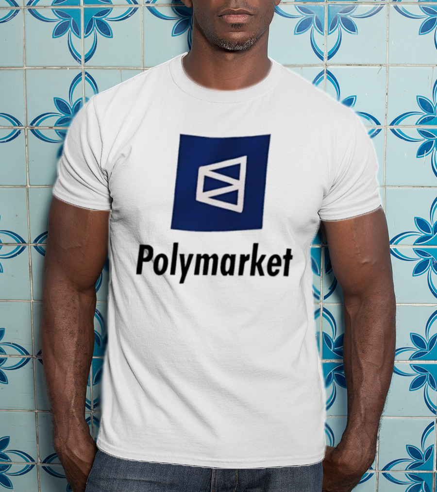 Polymarket Prediction Market Symbol Blue Background T-Shirt