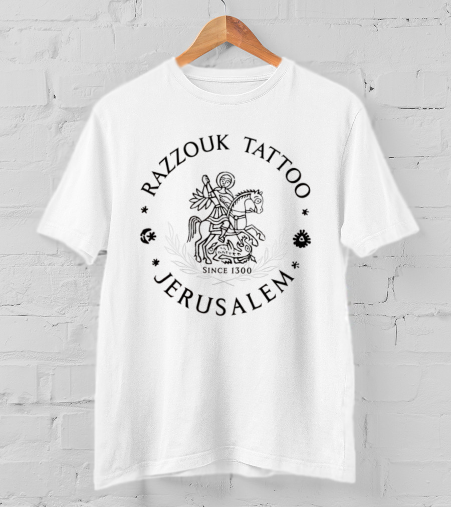 Razzouk Tattoo Jerusalem Since 1300 Historic Heritage Iconic Emblem T-Shirt
