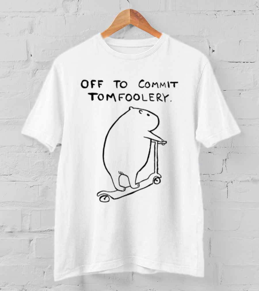 Off To Commit Tomfoolery Capybara On Scooter T-Shirt