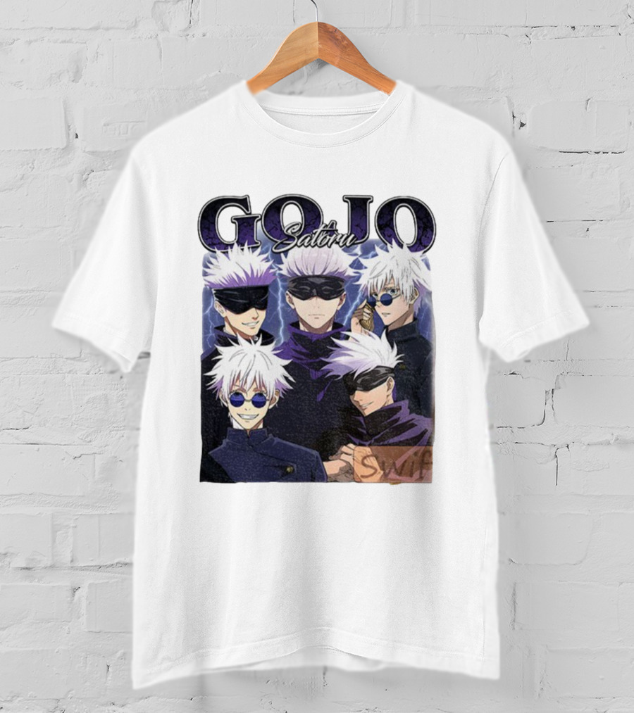 Gojo Satoru Jujutsu Kaisen Characters Anime Manga Fans T-Shirt