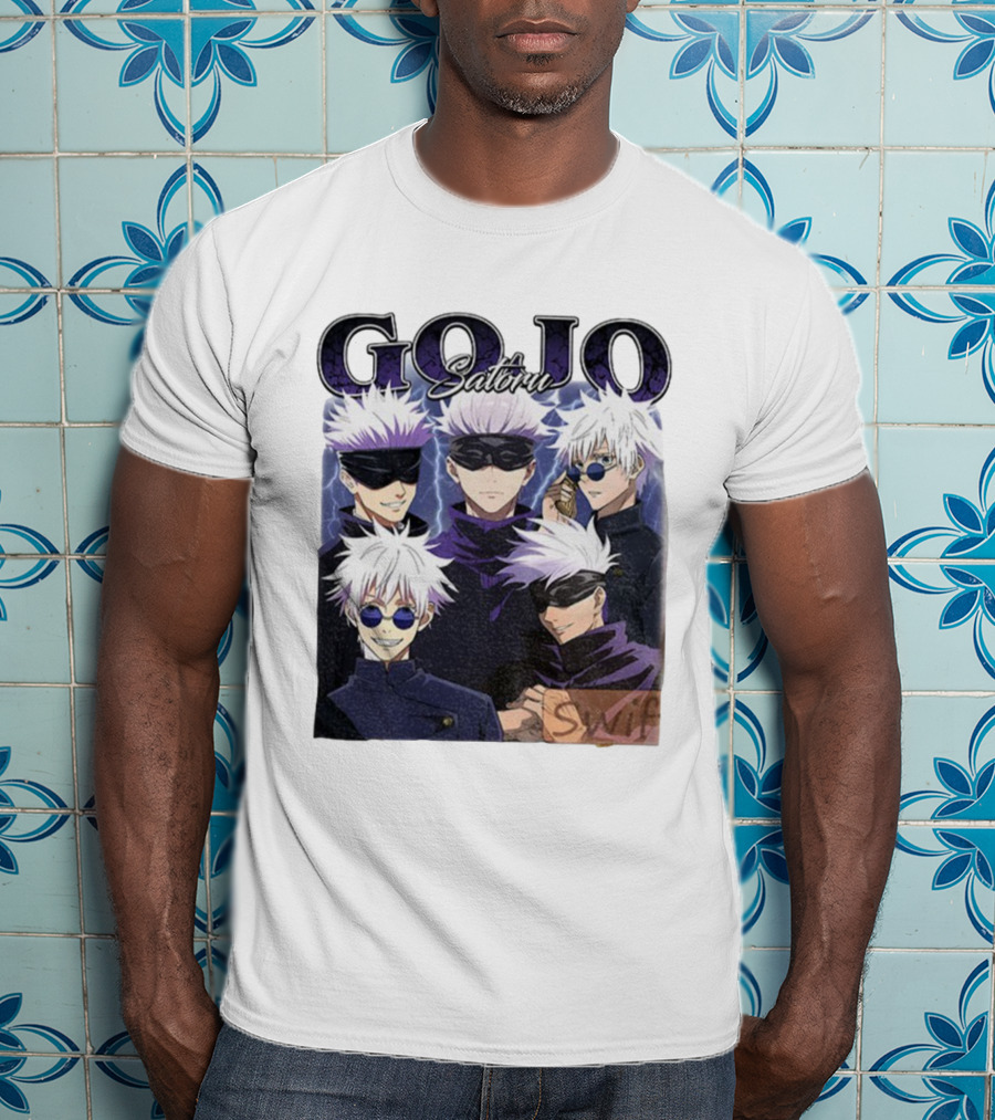 Gojo Satoru Jujutsu Kaisen Characters Anime Manga Fans T-Shirt