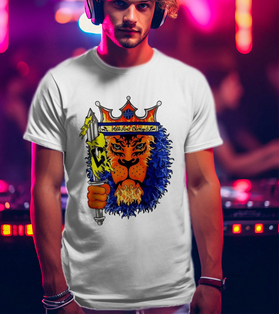 All For Cincy Lion Sword The Pride Crown Flame T-Shirt