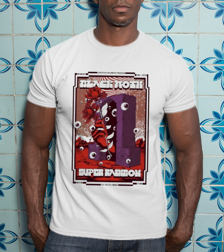 Levitational Hallucination Austin Black Moth Super Rainbow Event Nov 1 2025 T-Shirt