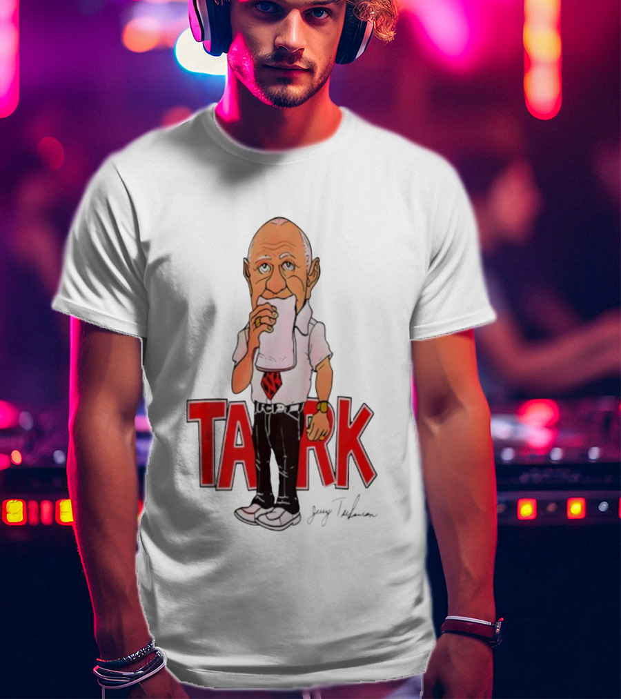 Jerry Tarkanian UNLV Runnin' Rebels TARK Shark Coach Caricature T-Shirt