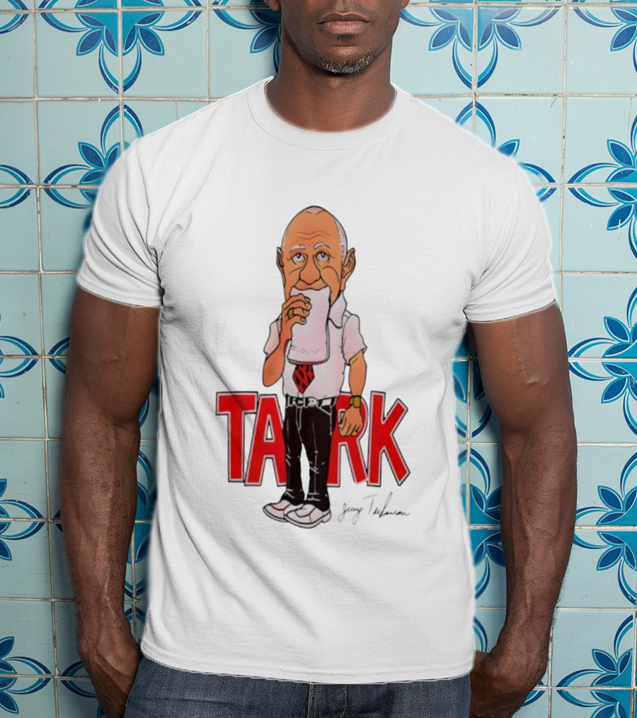 Jerry Tarkanian UNLV Runnin' Rebels TARK Shark Coach Caricature T-Shirt