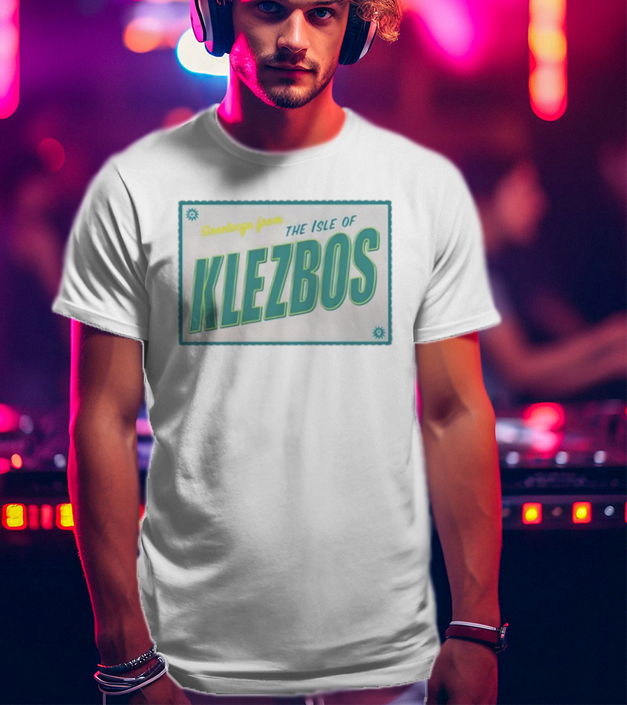Greetings From The Isle Of Klezbos Vintage New T-Shirt