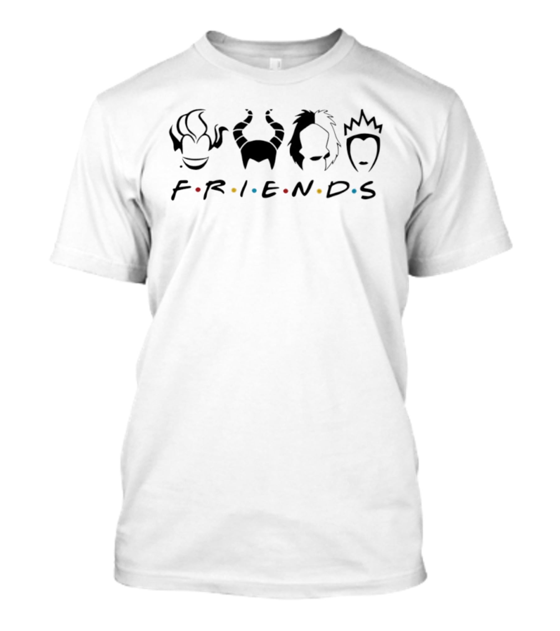 Halloween Horror Friends Maleficent Hades Villains T-Shirt