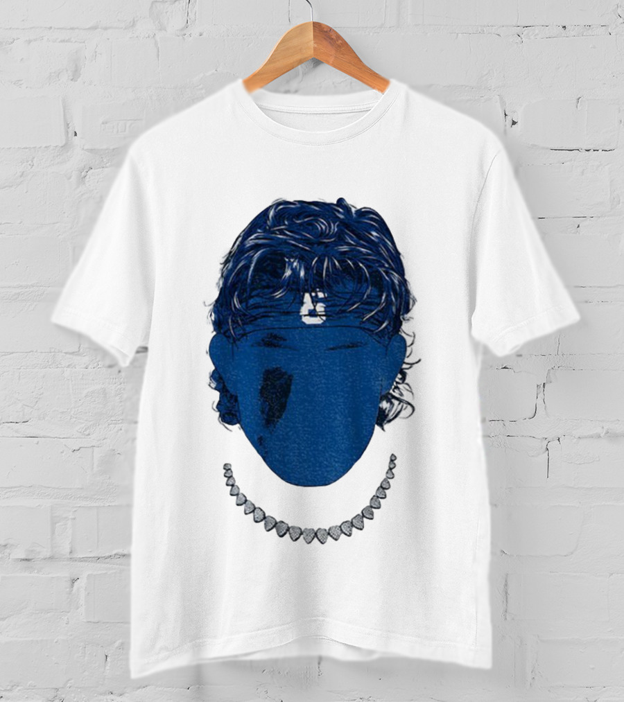 Jaxson Dart Blue Face New York Giants NFL Football 2025 T-Shirt