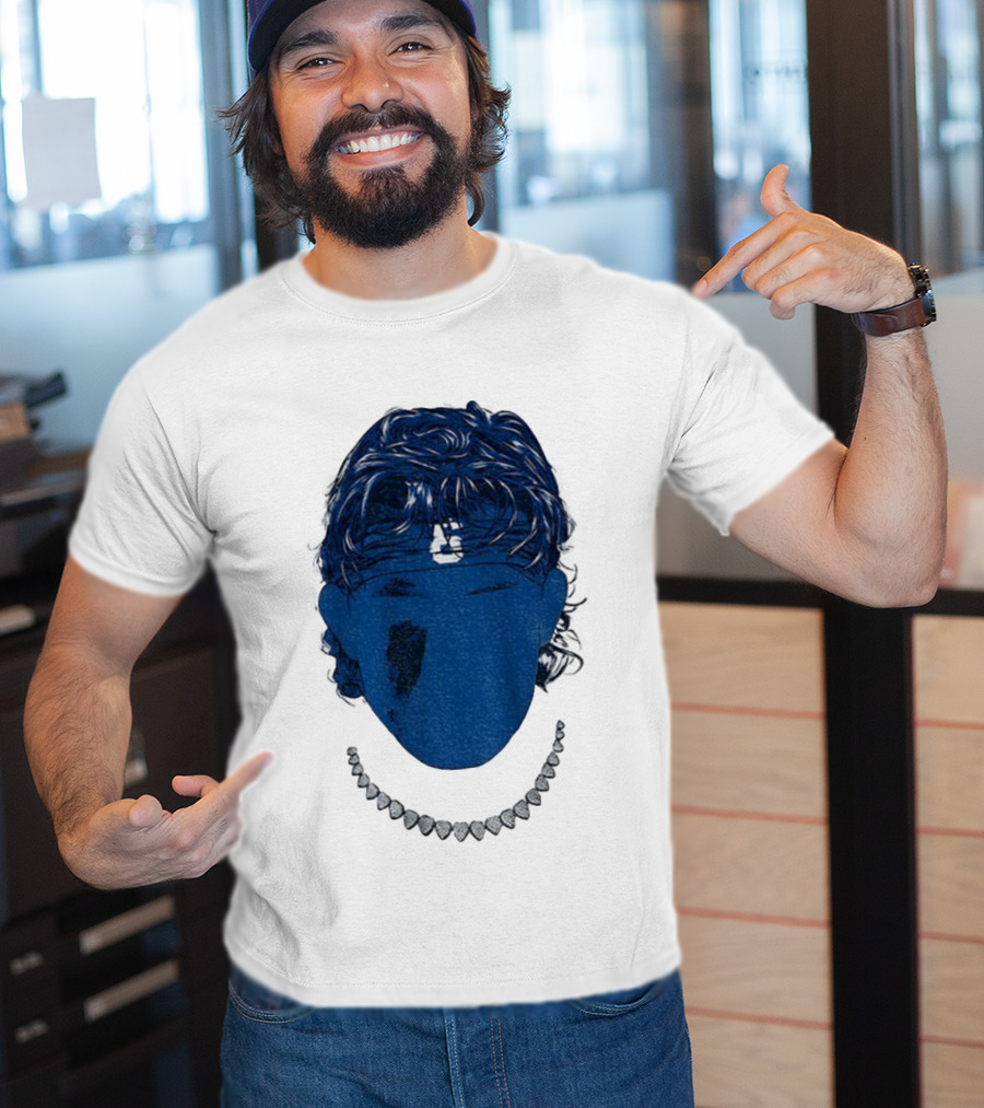 Jaxson Dart Blue Face New York Giants NFL Football 2025 T-Shirt