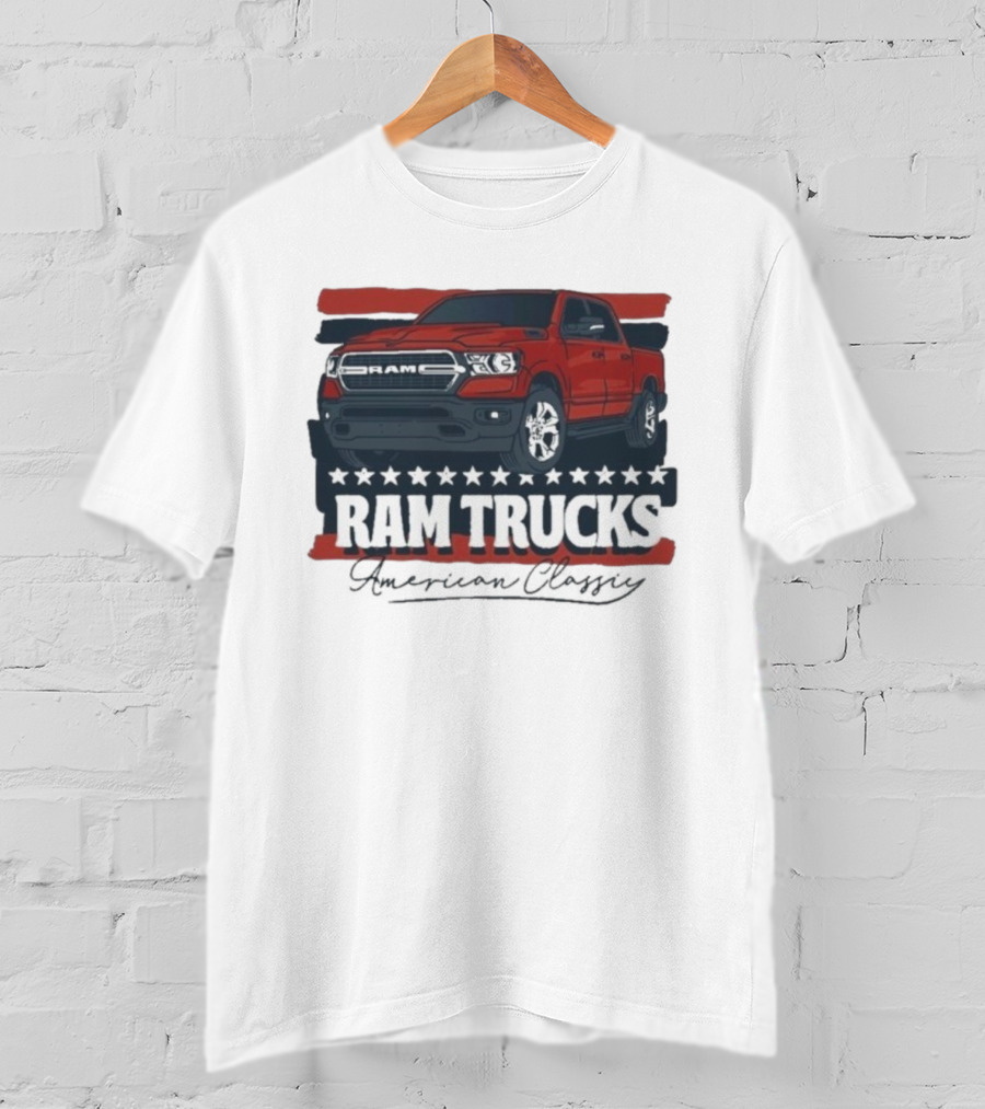 Ram Trucks American Classic Patriotic Stars And Stripes T-Shirt