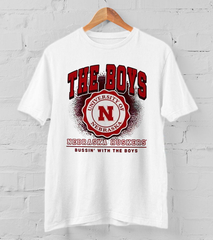 The Boys University Of Nebraska Huskers Bussin' With The Boys T-Shirt