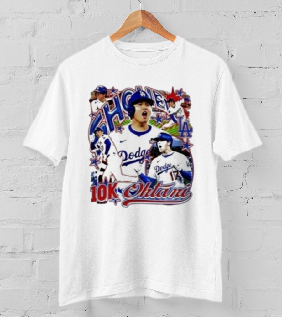 Shohei Ohtani 10K Dodgers Baseball LA Stars 17 T-Shirt