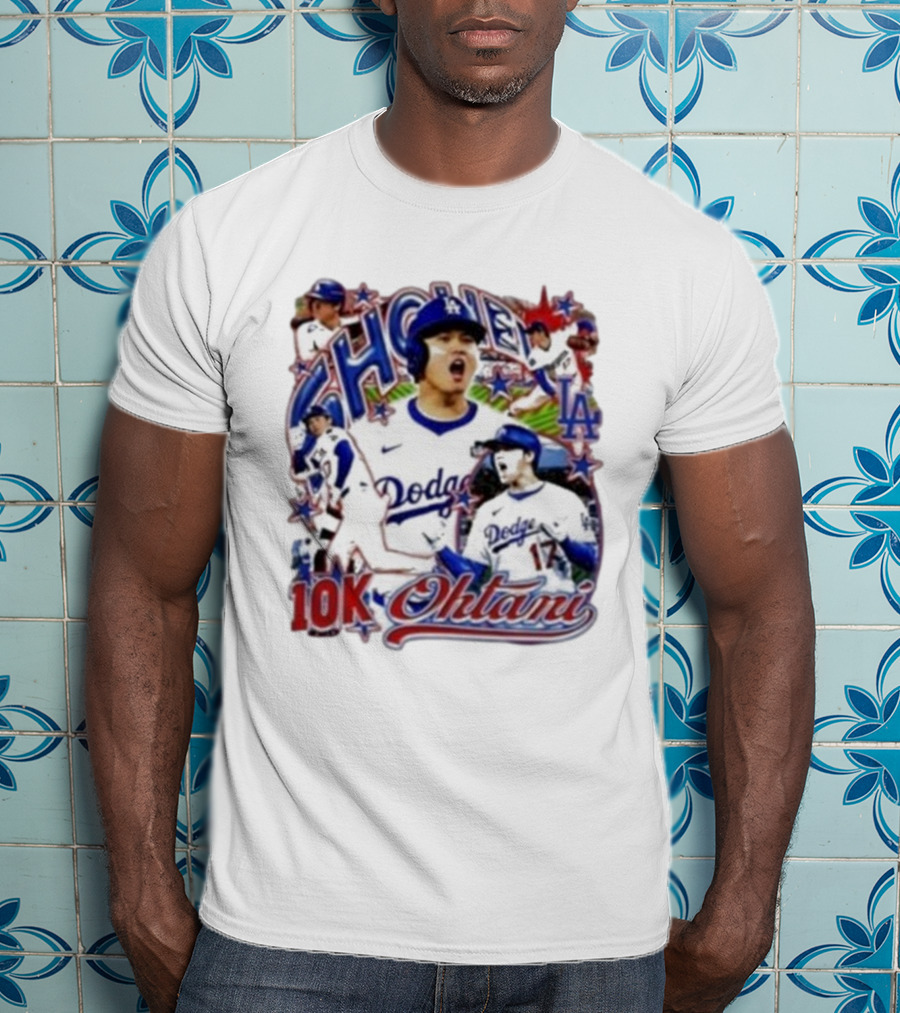 Shohei Ohtani 10K Dodgers Baseball LA Stars 17 T-Shirt