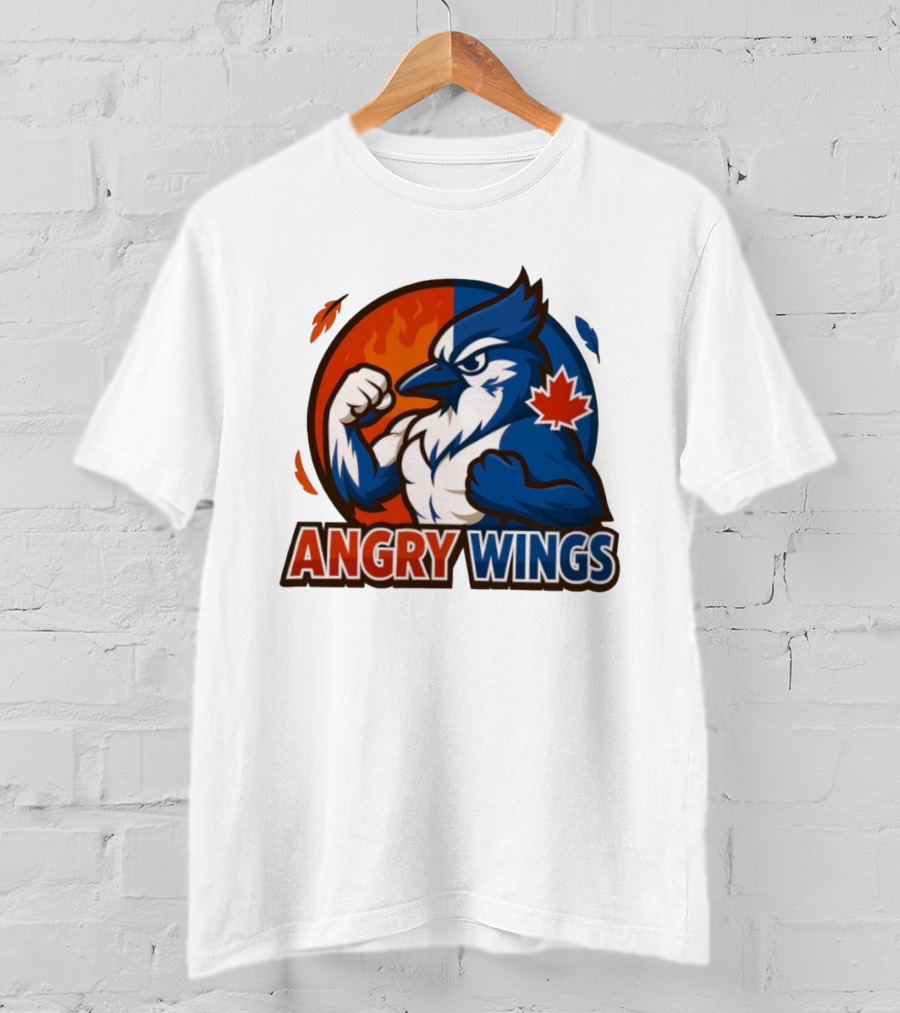 Toronto Blue Jays Angry Wings Mascot Maple Leaf T-Shirt