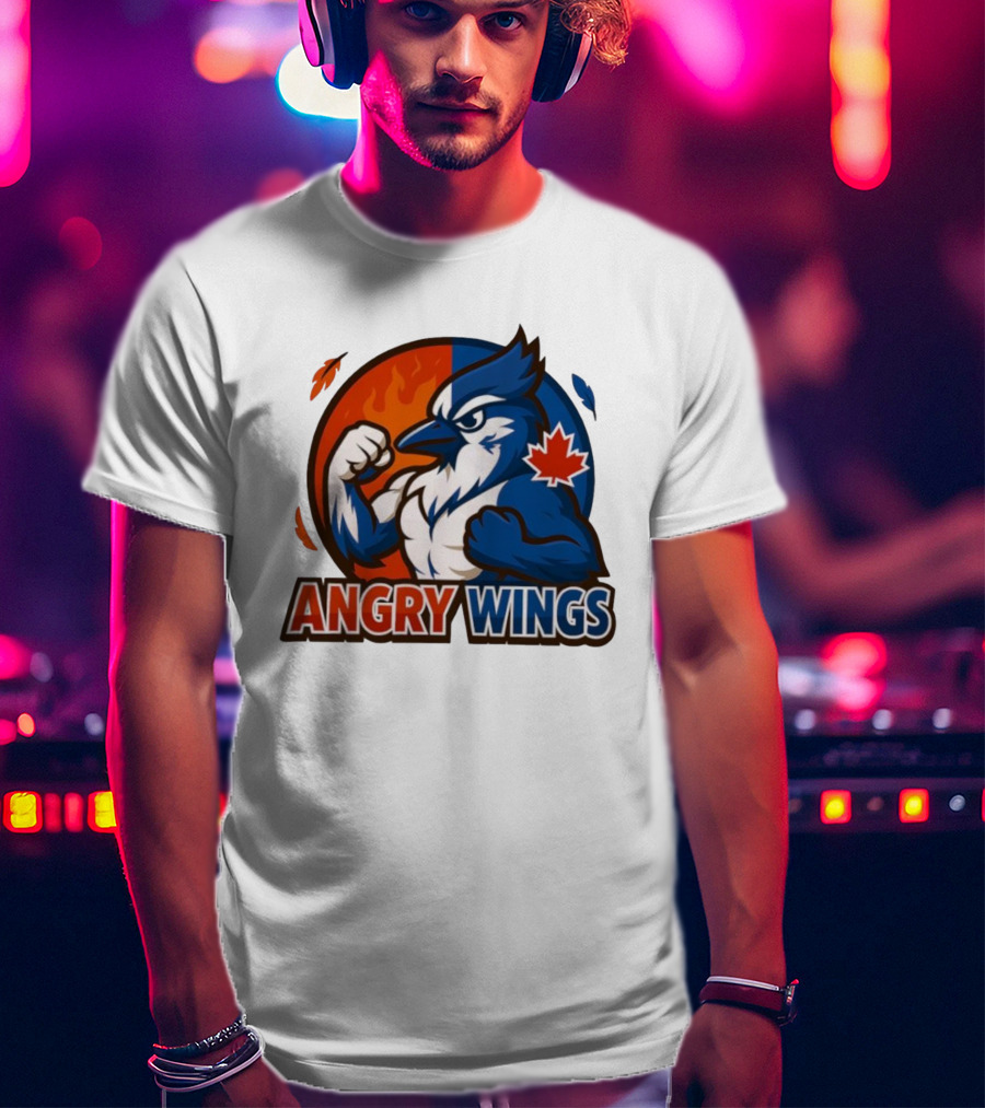Toronto Blue Jays Angry Wings Mascot Maple Leaf T-Shirt