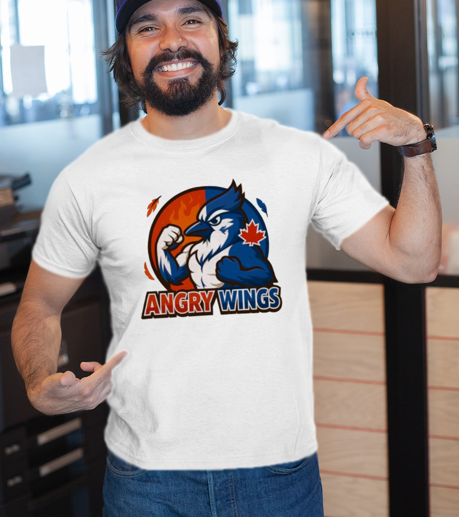 Toronto Blue Jays Angry Wings Mascot Maple Leaf T-Shirt