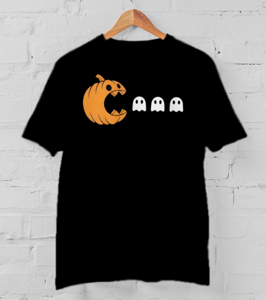 Playful Halloween Pumpkin Ghost Muncher T-Shirt