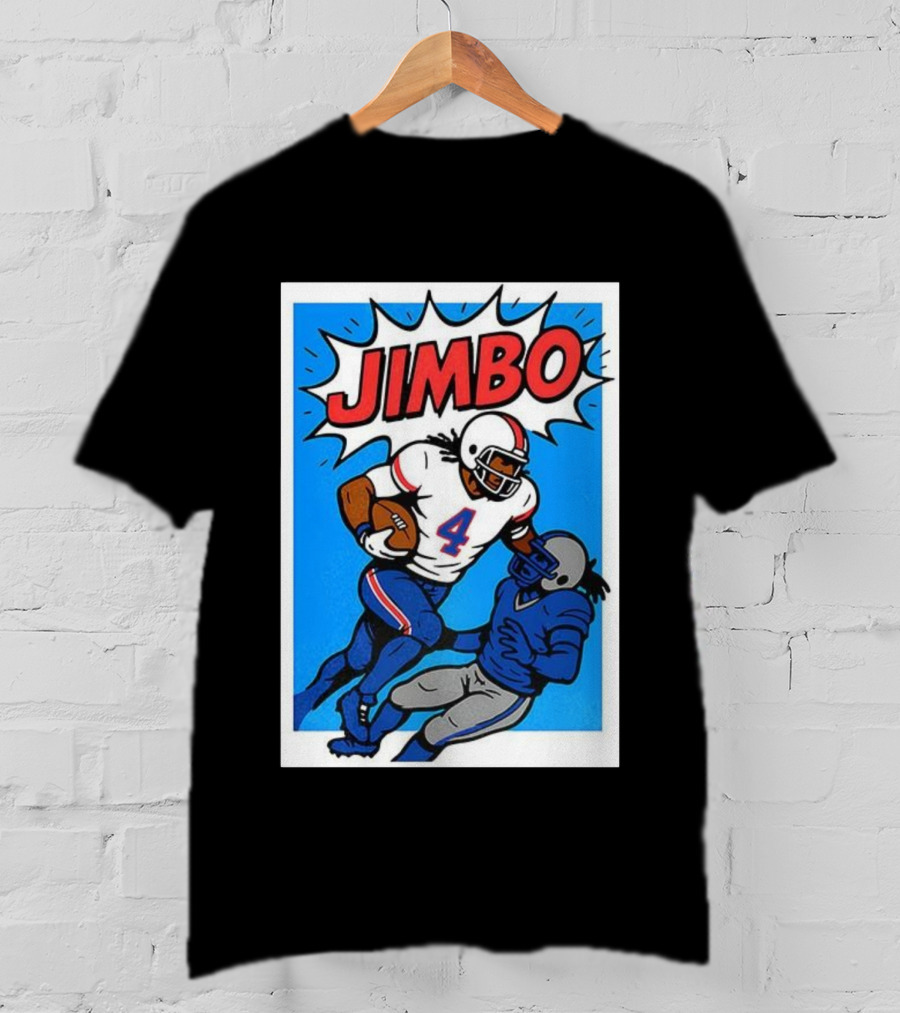 James Cook Jimbo Number 4 Buffalo Bills Football T-Shirt