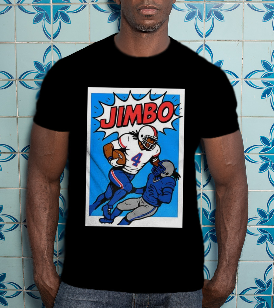 James Cook Jimbo Number 4 Buffalo Bills Football T-Shirt