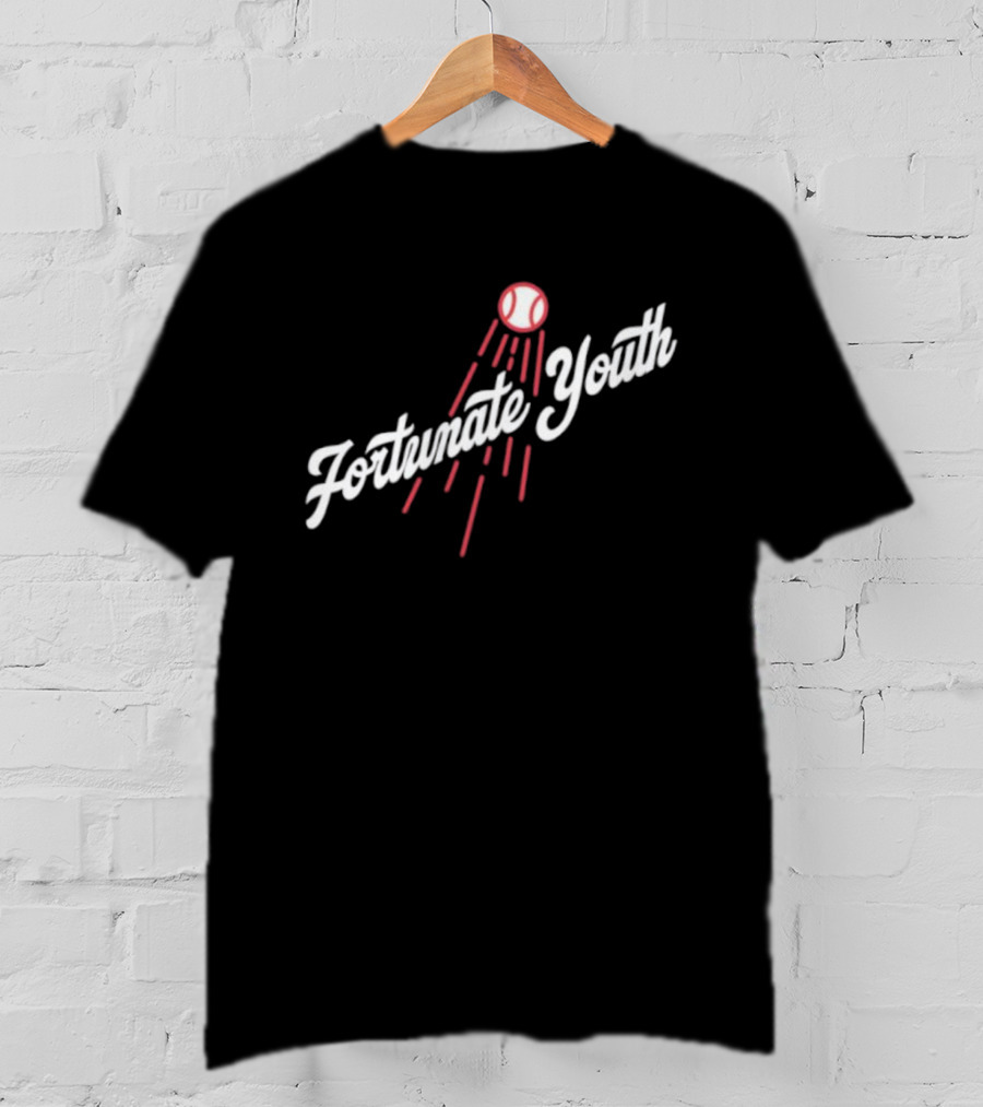 Los Angeles Dodgers Fortunate Youth Baseball Collaboration T-Shirt
