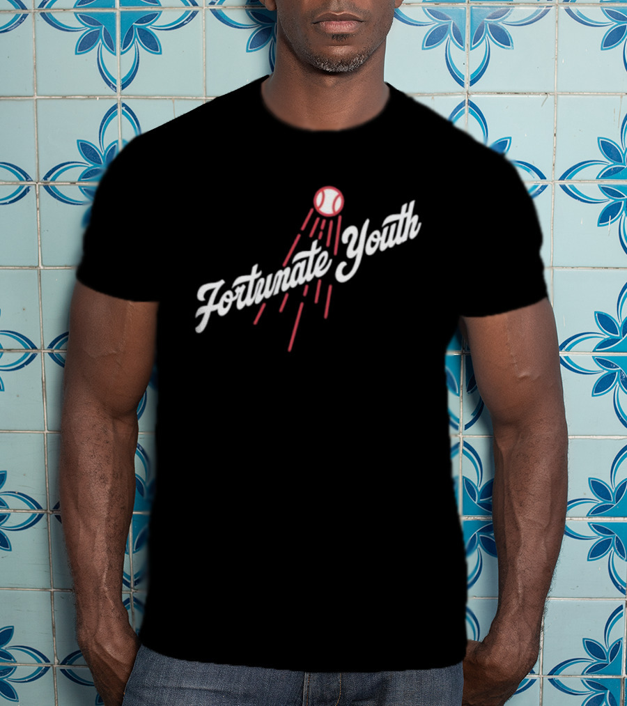 Los Angeles Dodgers Fortunate Youth Baseball Collaboration T-Shirt
