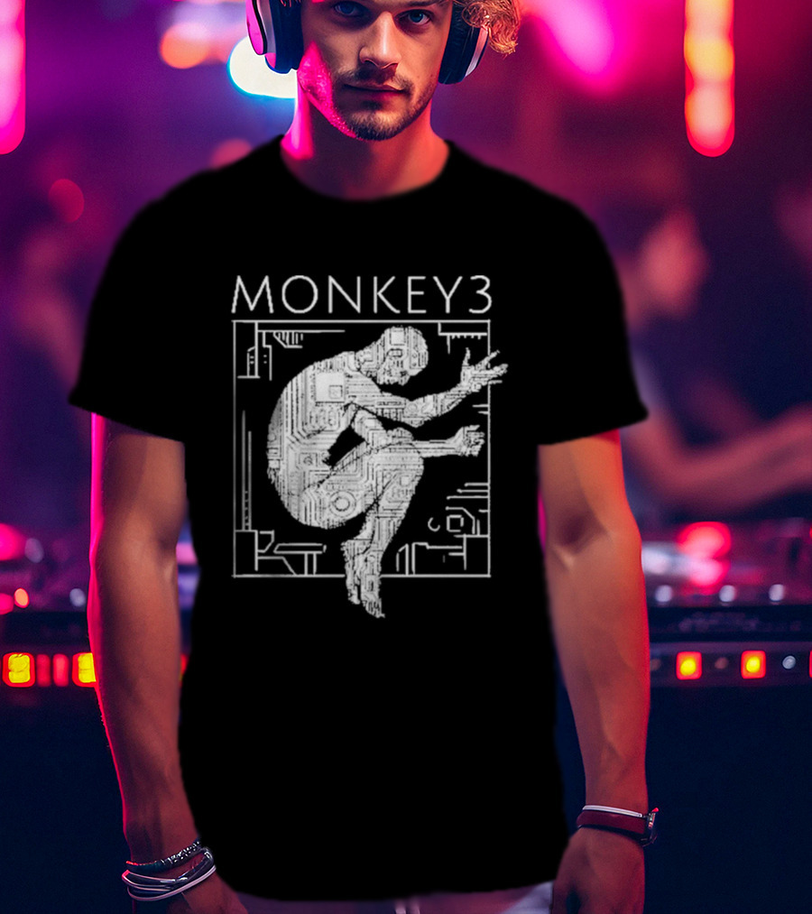 Monkey3 Welcome To The Machine Album Cover Silhouette T-Shirt