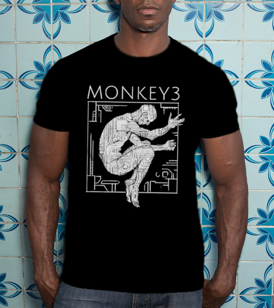 Monkey3 Welcome To The Machine Album Cover Silhouette T-Shirt
