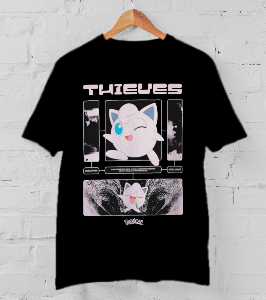 Thieves 100 Jigglypuff Pokémon Sleep Theme T-Shirt