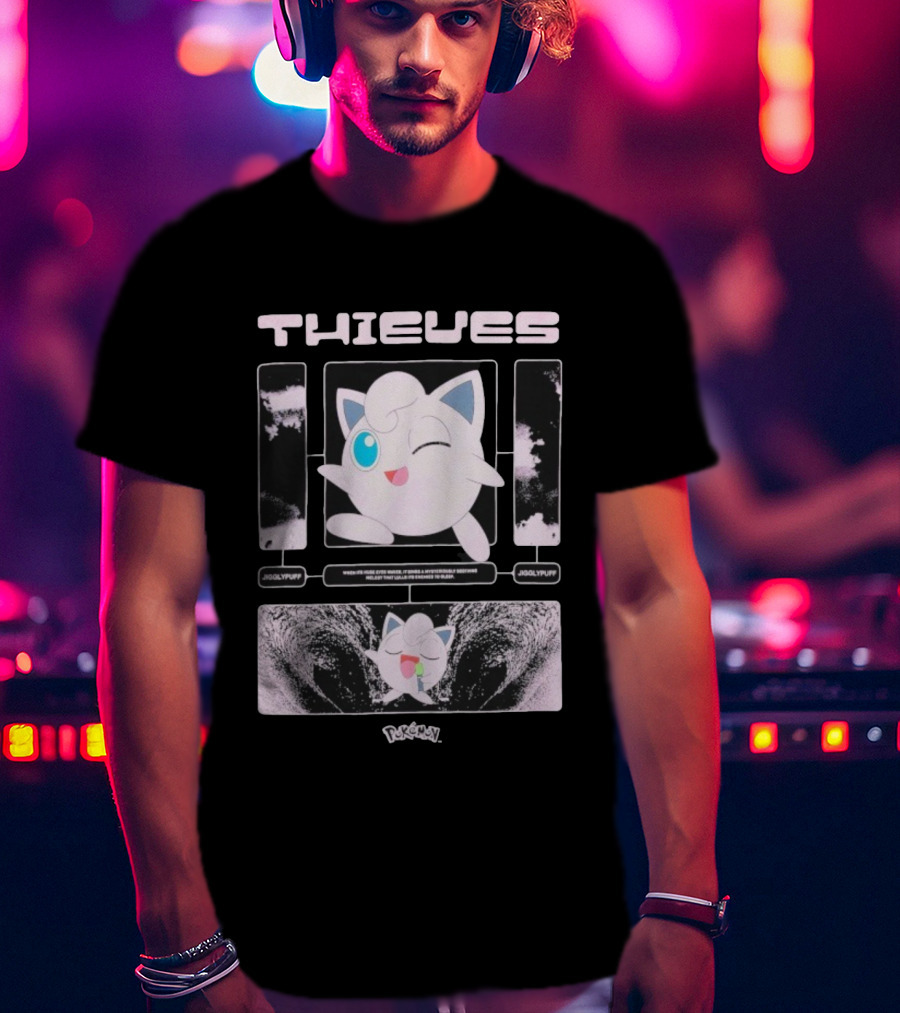 Thieves 100 Jigglypuff Pokémon Sleep Theme T-Shirt