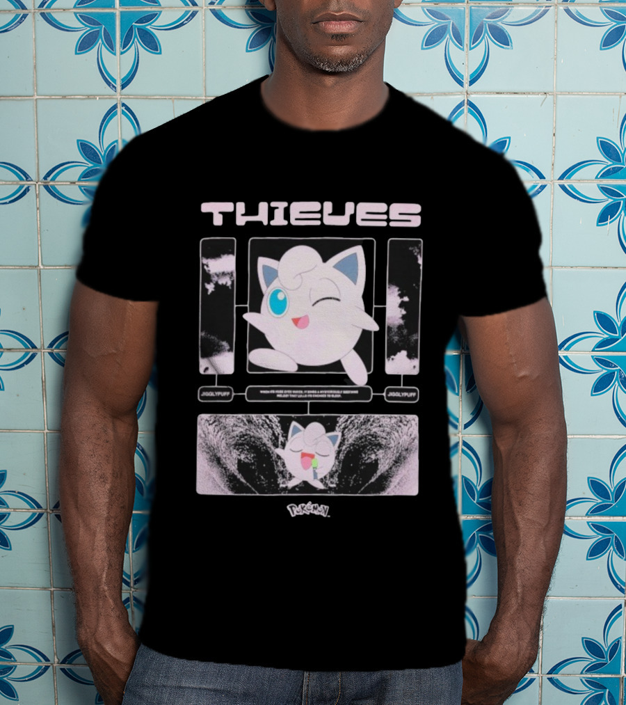 Thieves 100 Jigglypuff Pokémon Sleep Theme T-Shirt