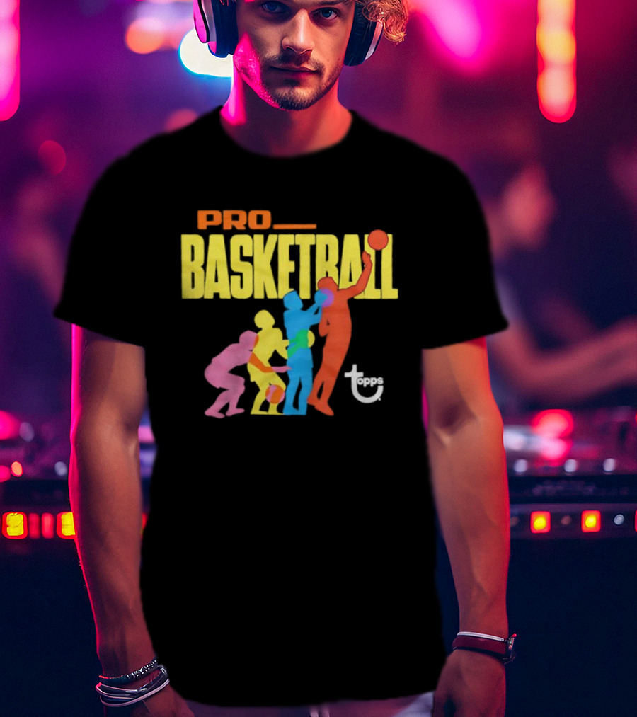 1972 Topps Pro Basketball Retro Silhouettes T-Shirt