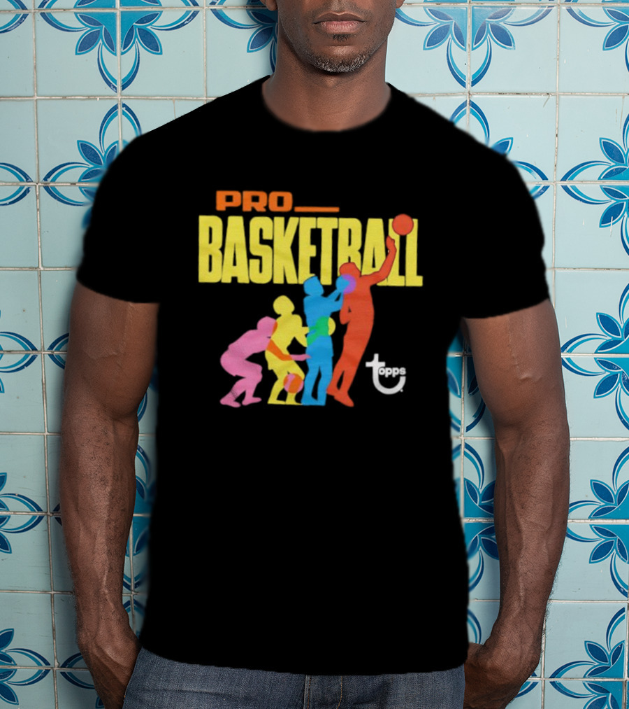 1972 Topps Pro Basketball Retro Silhouettes T-Shirt