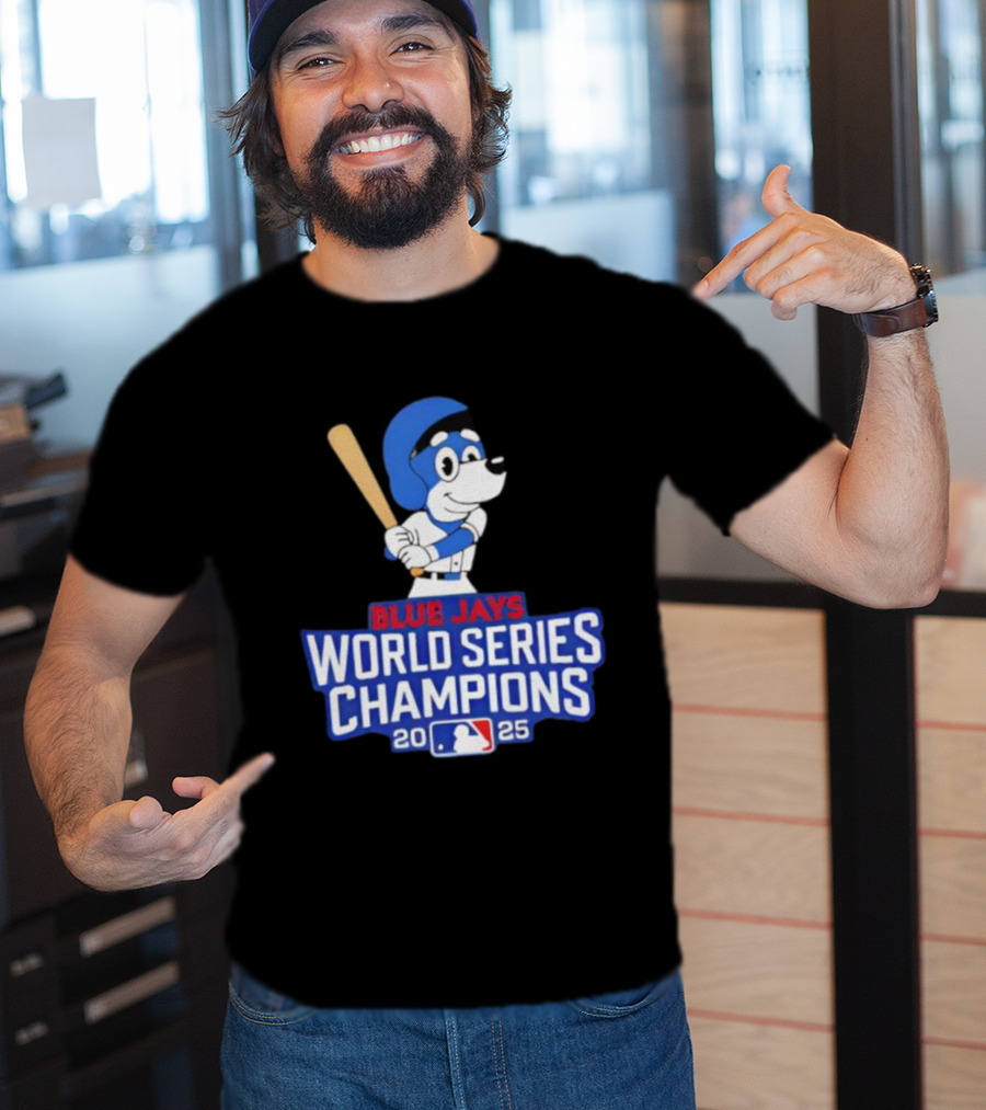 Blue Jays World Series Champions 2025 Bluey Baseball MLB T-Shirt